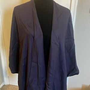 Navy reversible cape